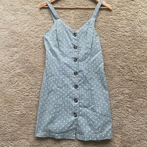 Light Blue Polka Dot Dress